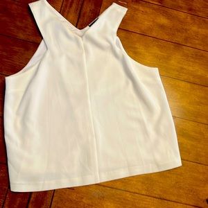 Topshop White Cropped Top